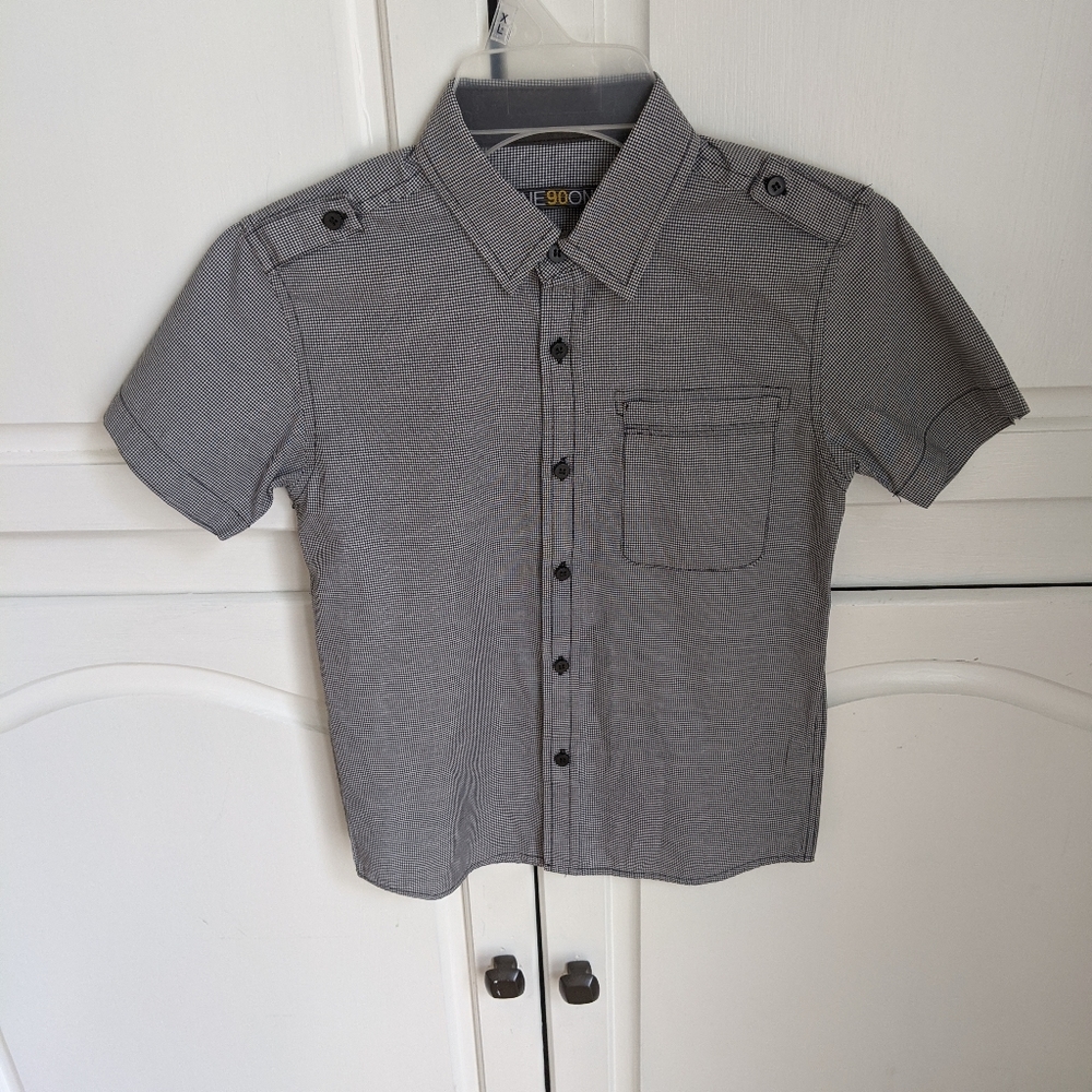 Boys Short Sleeve Dress Shirt